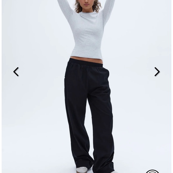 Adanola Black Wide-Leg Pants - Picture 2 of 7